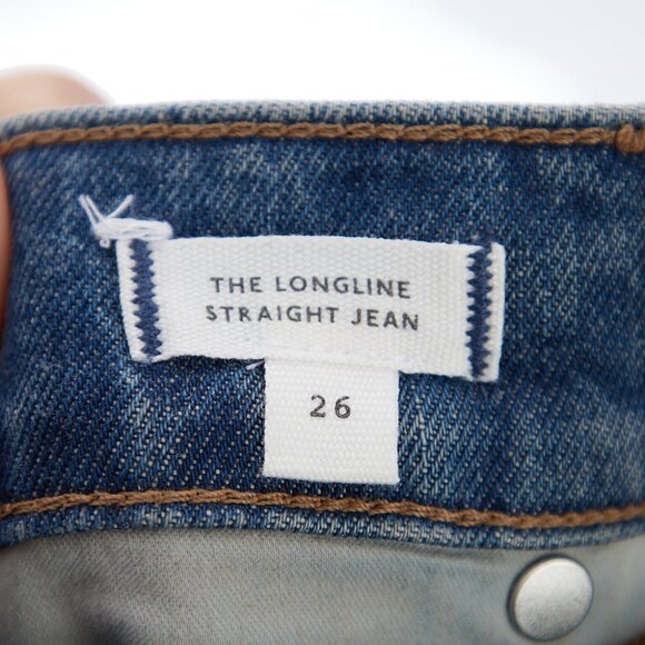 Madewell The Longline Straight Jeans Women's Size 26 - Picture 4 of 7